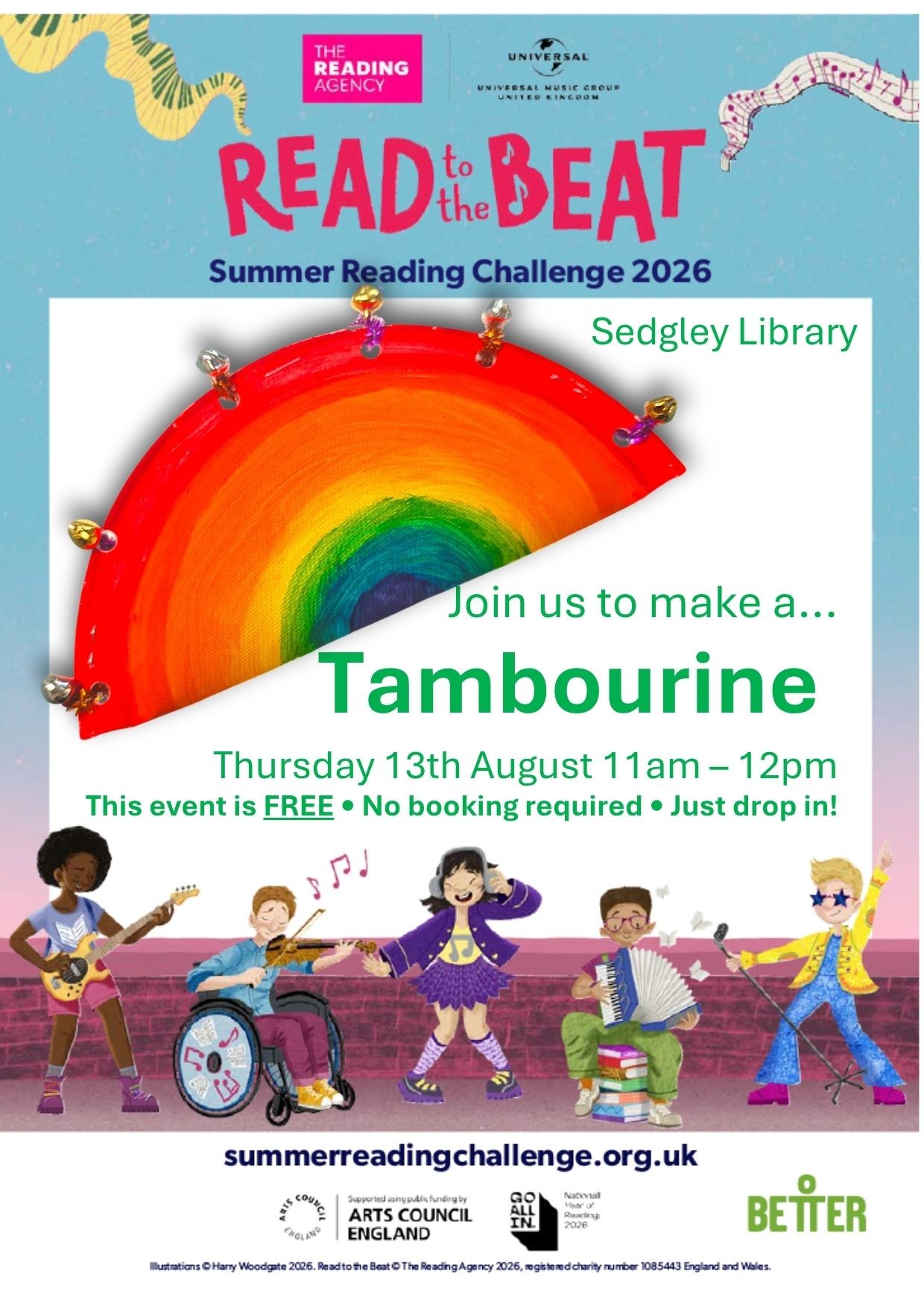 Sedgley Library - Summer Reading Challenge: Tambourine